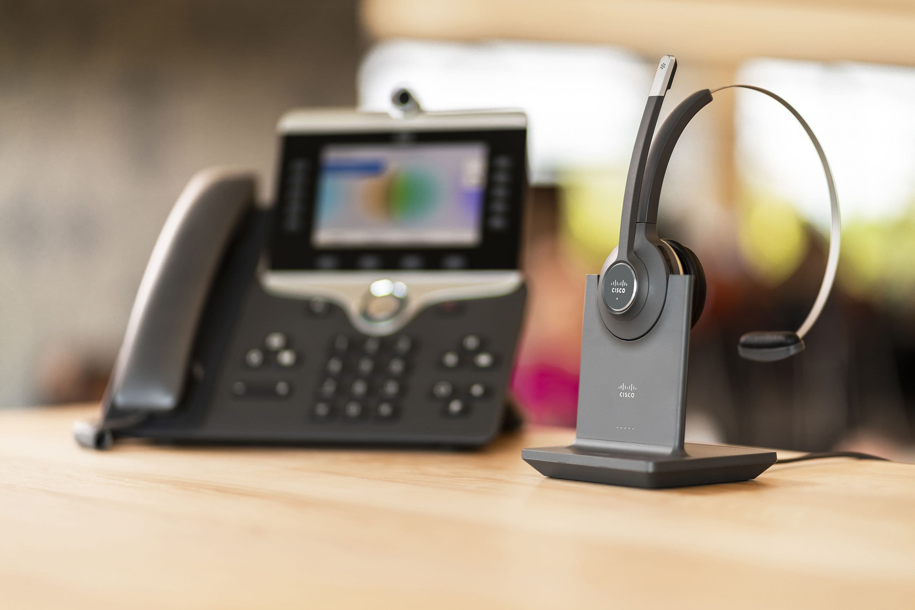 Cisco Headset am Arbeitsplatz